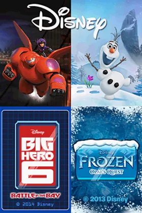 Disney Two Pack - Frozen Olaf's Quest + Big Hero 6 - Battle in the Bay (USA) screen shot title